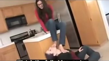 Lesbian foot slave