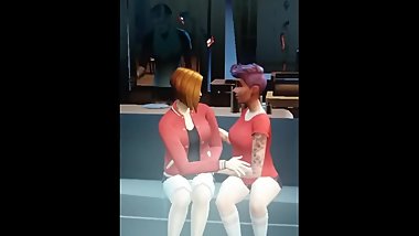 Claudia kissing with a fan and then Creepy Plutonium appears