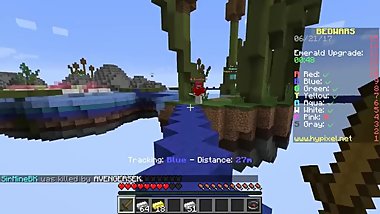 Minecraft BED WARS! - SKY GETS DIAMONDS!!-!! (Minecraft Bed Wars Minigame)