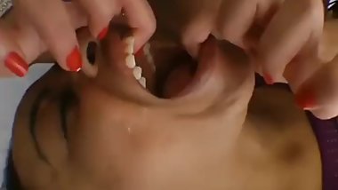 Lesbian spit slave
