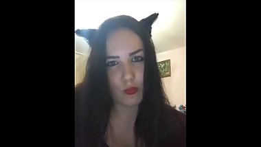 Russian girl in a live broadcast Periscope
