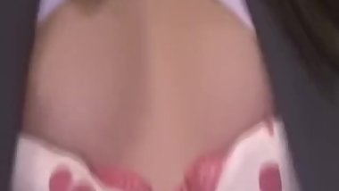 Japanese lesbian in library