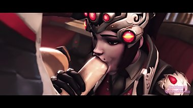 Mercy and Widowmaker having some hot coffee!