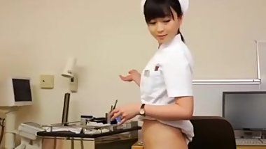 Asian nurses finger each other