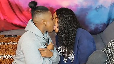 Ebony Lesbian Nasty Kissing