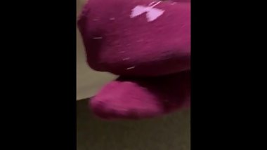 Teen socks after school pov