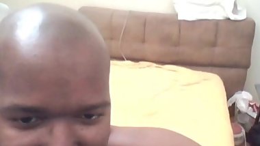 Don gets spanked facing headboard for not making the bed