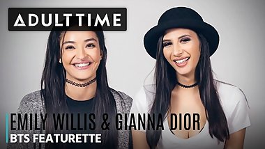 ADULT TIME- Emily Willis & Gianna Dior BTS of Teenage Lesbian