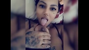 Foot show, Blowjob and Nipple licking (Snapchat iinkedBam)