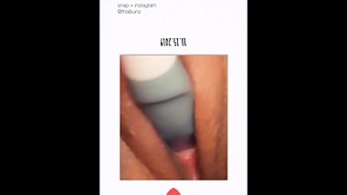 thai blasian @thaibuns on instagram close up masturbation + cream