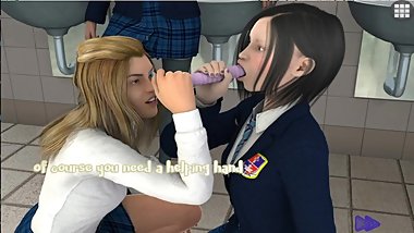 Chloe gets humiliated by other schoolgirls in the toilets