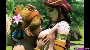 3D hero lesbian sex