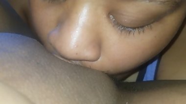 Stud sneaks and gives step sister oral for first time